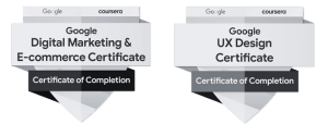 Google Digital Marketing & E-Commerce Certificate und Google UX Design Certificate